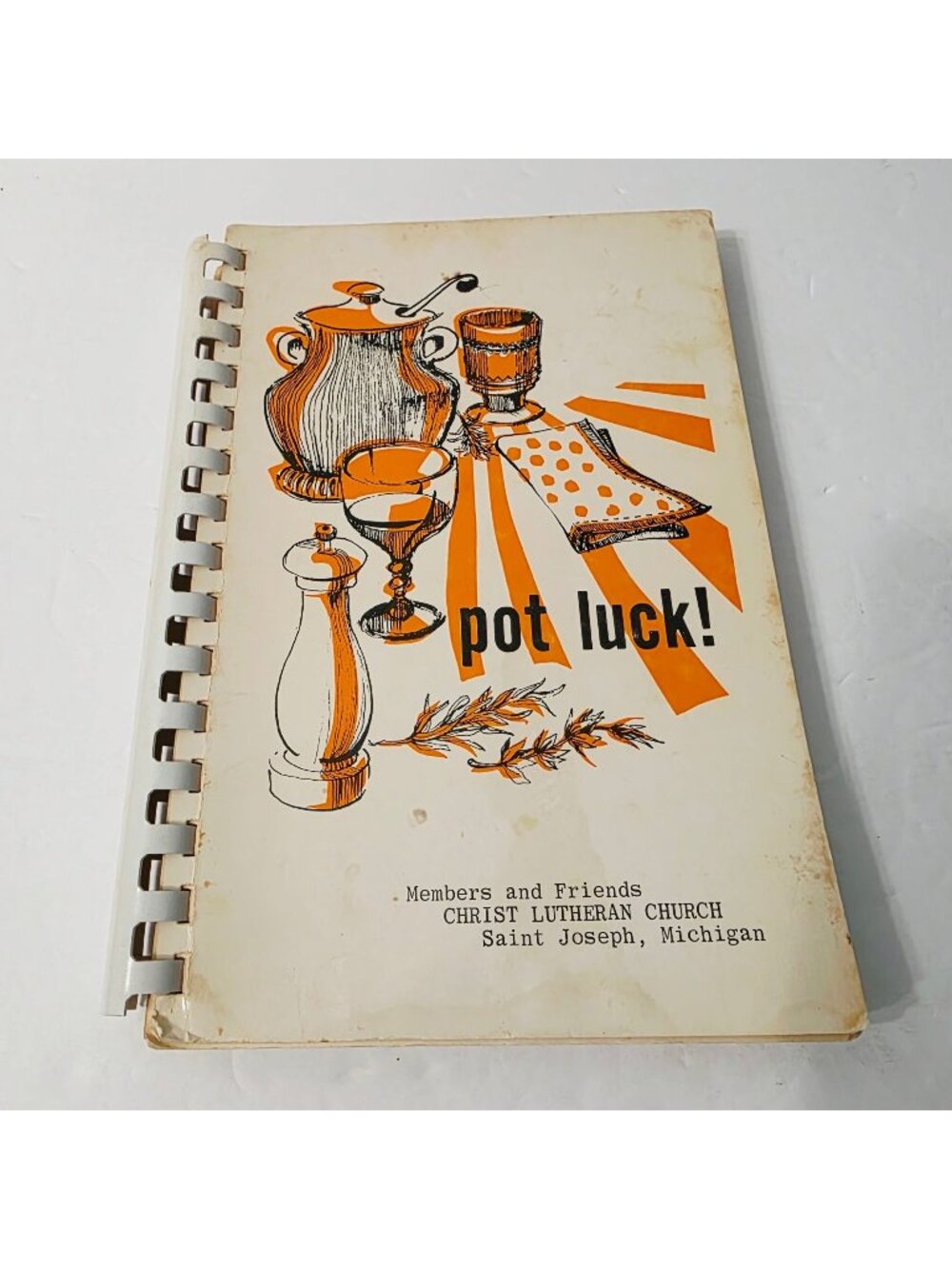 Vtg Members Friends Christ Lutheran Church St. Jospeh MI Potluck Cookbook